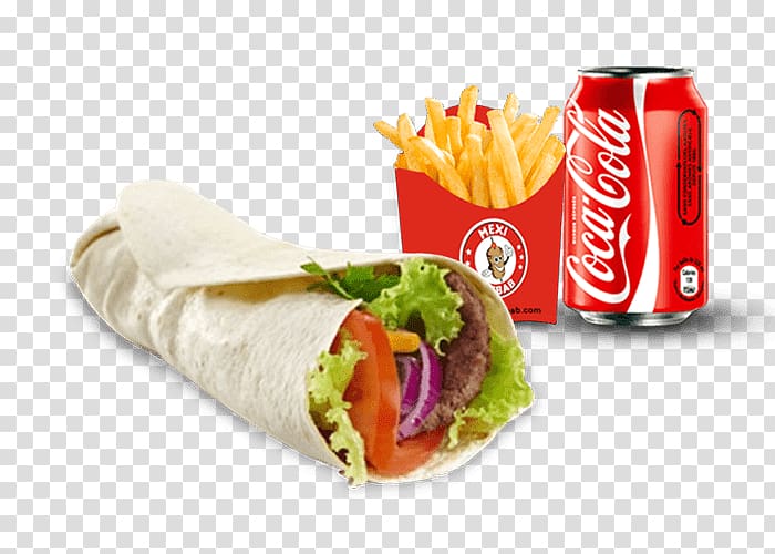 Wrap Fast food Hamburger Taco Pizza, kebab transparent background PNG clipart