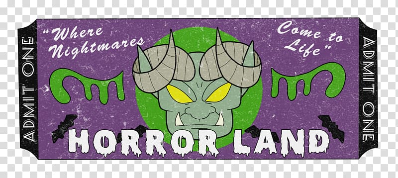 One Day at HorrorLand Goosebumps HorrorLand Ticket, admit one transparent background PNG clipart