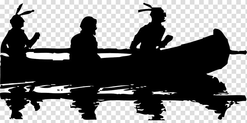 Canoe Native Americans in the United States , fishing boat transparent background PNG clipart