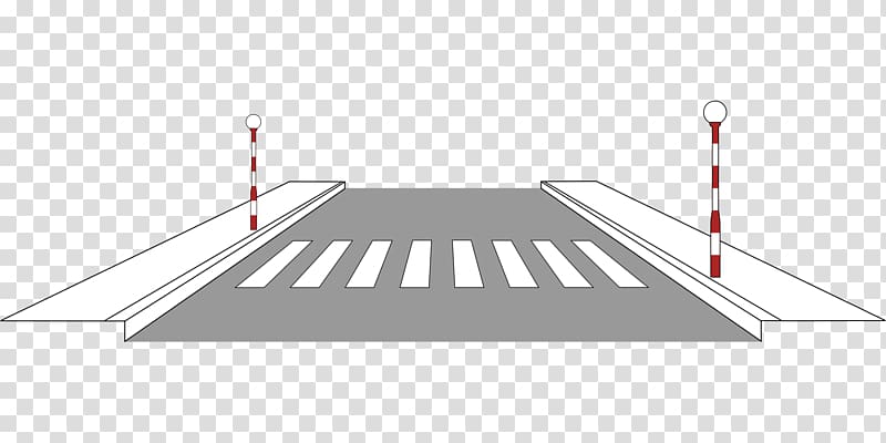 Pedestrian crossing Road Architectural engineering Querungsanlage, road transparent background PNG clipart