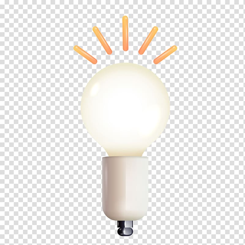 Incandescent light bulb Lamp Light fixture, Glowing light bulb transparent background PNG clipart