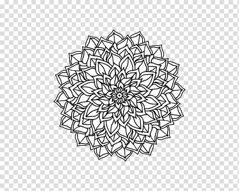 white flower on black background, Mandala Tattoo Simple transparent background PNG clipart