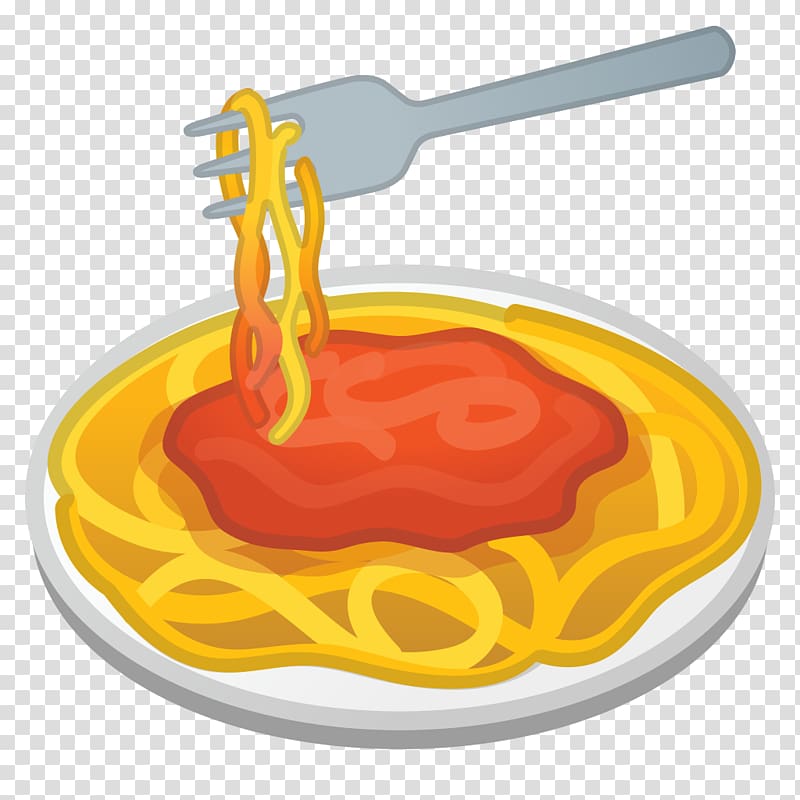 Pasta Bolognese sauce Emoji Spaghetti Food, Emoji transparent background PNG clipart