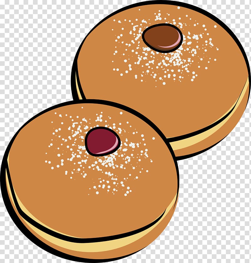 Coffee and doughnuts Sufganiyah , Layer cake transparent background PNG clipart