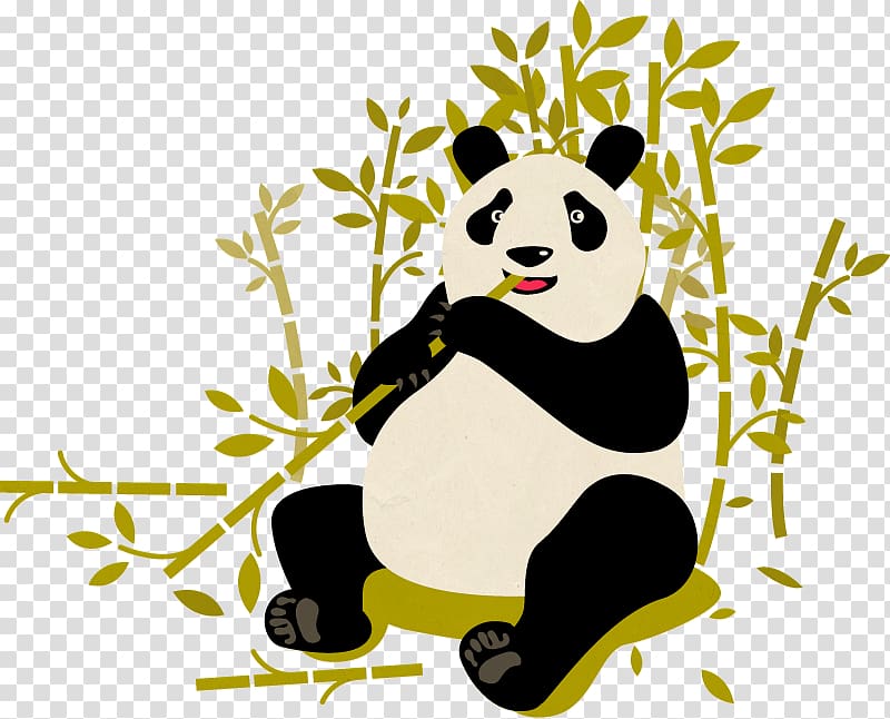 Bear Ailuropoda melanoleuca melanoleuca Daxiangling Qin Mountains Min Mountains, giant panda transparent background PNG clipart