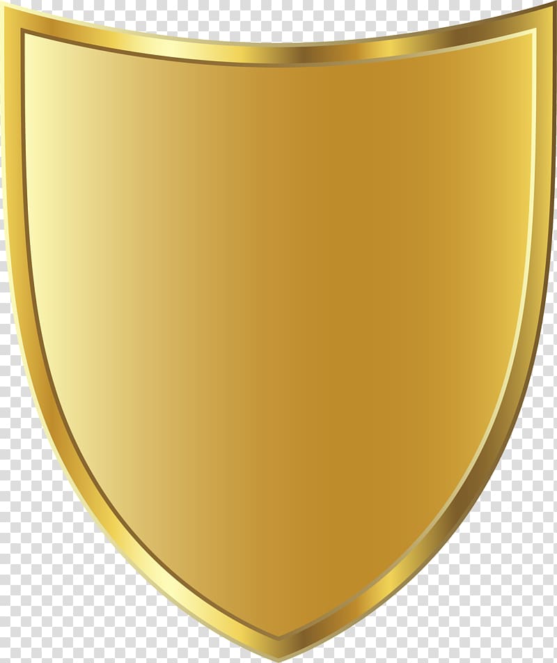 golden shield badge transparent background PNG clipart