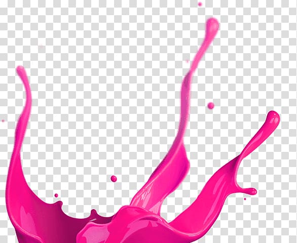 3D computer graphics Watercolor painting Microsoft Paint, Pink water splash transparent background PNG clipart