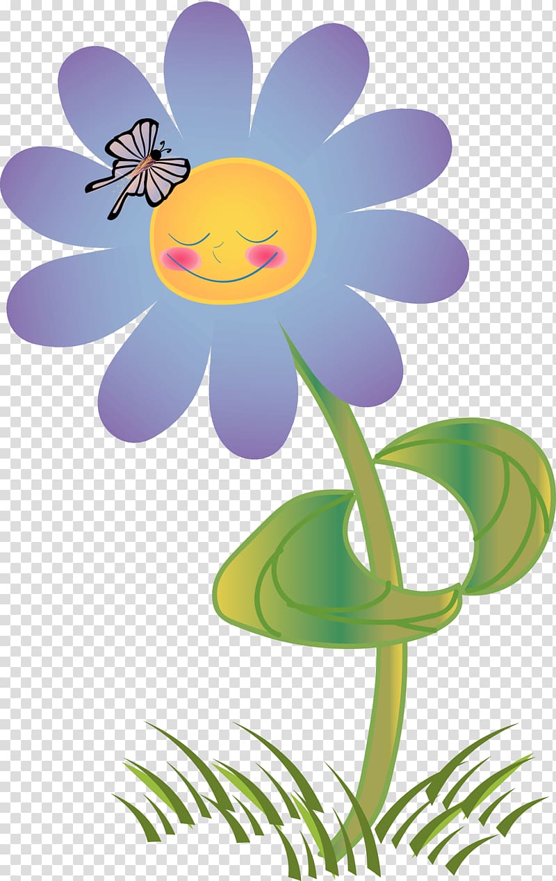 Smiley , sprinkle flowers to send blessings transparent background PNG clipart
