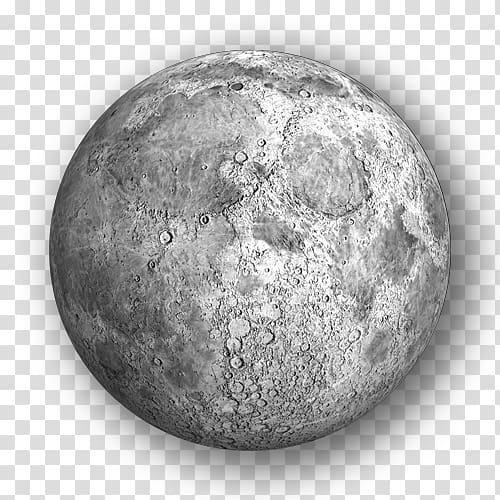 Grey Moon PNG Transparent, Grey Moon Free Illustration, Moon