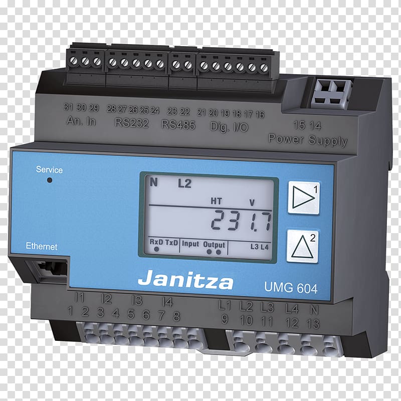 Electric power quality Electricity meter Energy Measuring instrument Janitza, energy transparent background PNG clipart