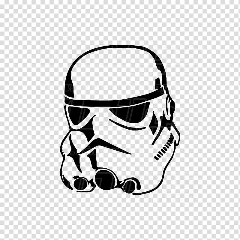 Stormtrooper Anakin Skywalker Stencil Clone trooper Art, stormtrooper transparent background PNG clipart