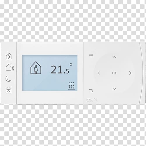 Thermostat Danfoss Wireless Radio frequency, Battery Day transparent background PNG clipart