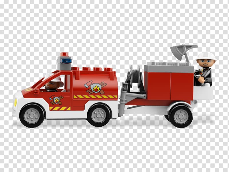 Fire engine Fire department LEGO Model car Fire station, toy transparent background PNG clipart