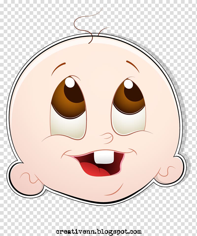Cartoon Laughing Baby , newborn transparent background PNG clipart