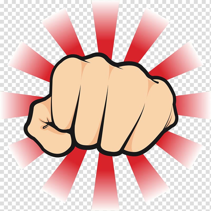 punching hand clip art