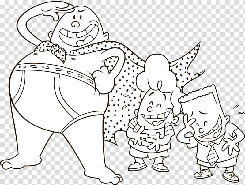 Captain Underpants and the Perilous Plot of Professor Poopypants Coloring book Child, child transparent background PNG clipart