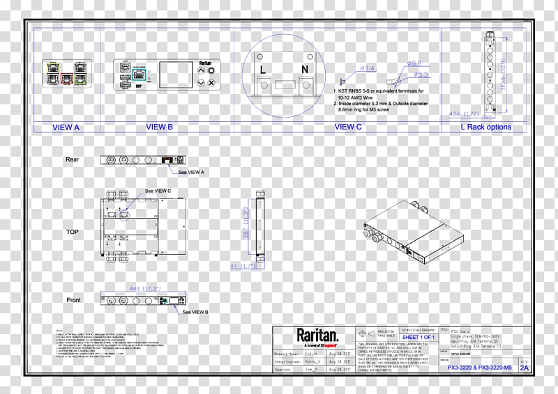 Product Mechanical Engineering Raritan Inc. Power distribution unit Electrical drawing, serial number transparent background PNG clipart