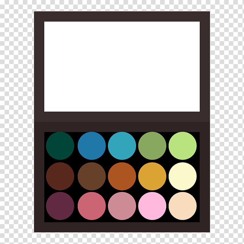 Palette Eye shadow Cosmetics Color Concealer, Eyeshadow makeup transparent background PNG clipart