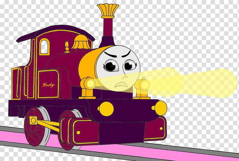 Thomas Duck the Great Western Engine Sodor Toby the Tram Engine Train, train transparent background PNG clipart