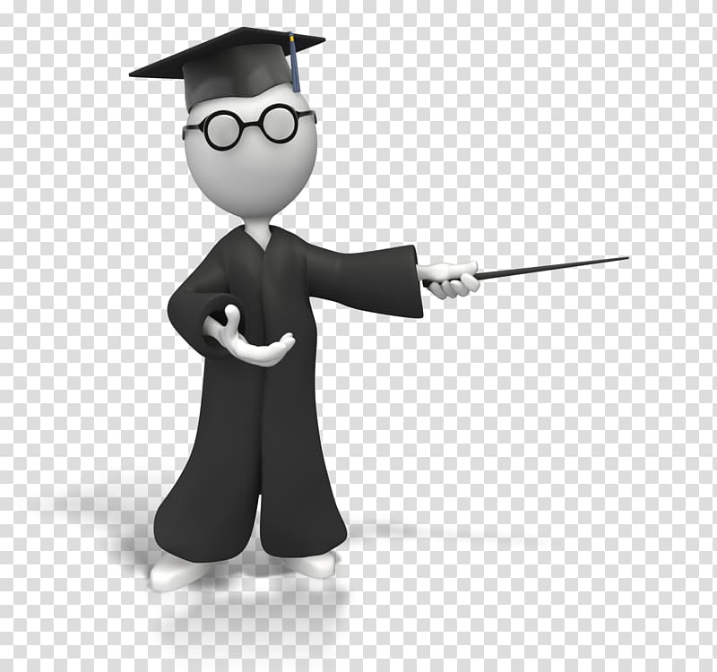person wearing academic dress illustration, Stick figure PresenterMedia Animation Presentation , introduction transparent background PNG clipart