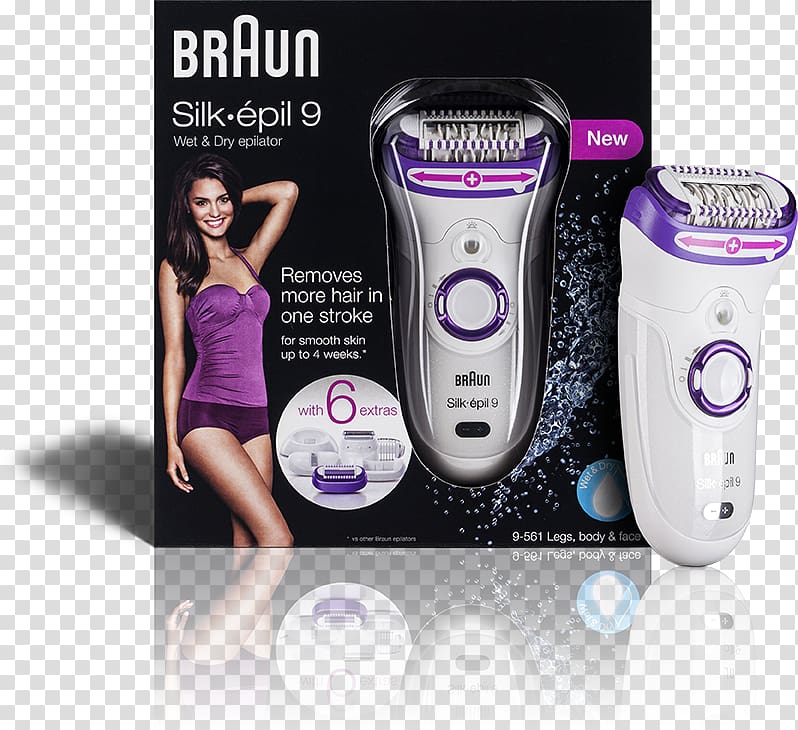 Epilator Hair removal Braun Exfoliation Waxing, fmcg transparent background PNG clipart