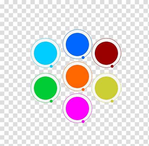 Circle CSS3 Icon, Colored icons transparent background PNG clipart