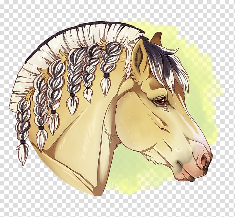 Fjord horse Mane Pony Mustang, mustang transparent background PNG clipart