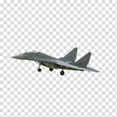 Fighter aircraft Sukhoi Su-27 Mikoyan MiG-29 Air force Military, aircraft transparent background PNG clipart