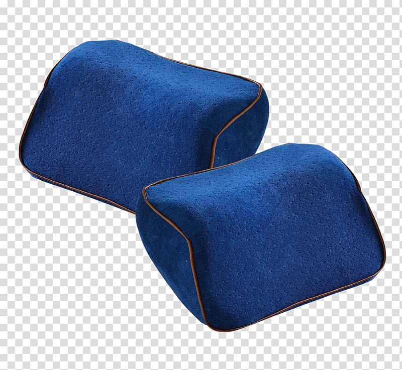 Pillow Chair Cushion Head, Blue space pillow transparent background PNG clipart