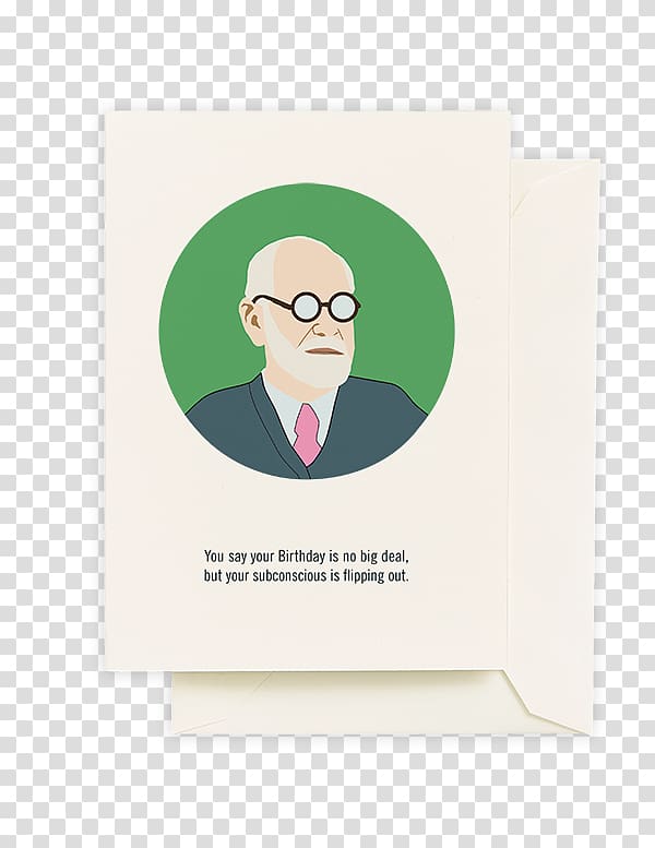 Sigmund Freud Psychologist Psychology Birthday Greeting & Note Cards, Birthday transparent background PNG clipart