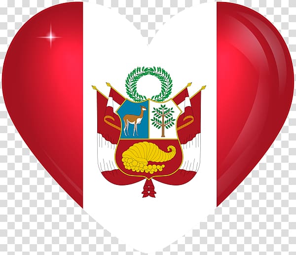 red and white heart decor, Flag of Peru Coat of arms of Peru National flag, peru transparent background PNG clipart