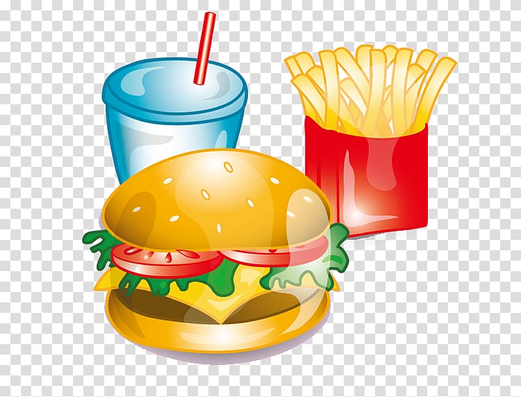 Ice cream Hamburger French fries Cheeseburger KFC, Combo Burger transparent background PNG clipart