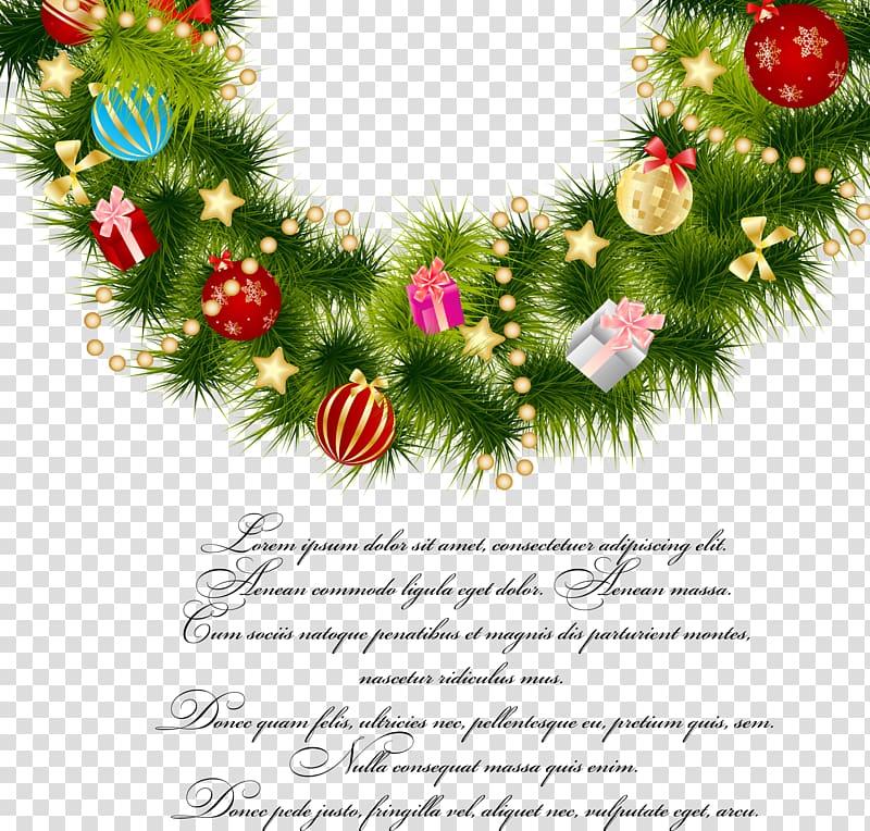 Wedding invitation Santa Claus Christmas card Greeting & Note Cards, Decorative painting greeting card Christmas wreath transparent background PNG clipart
