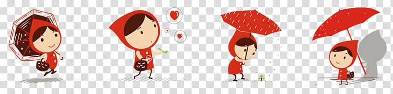 Little Red Riding Hood Euclidean , Free pull Little Red Riding Hood transparent background PNG clipart