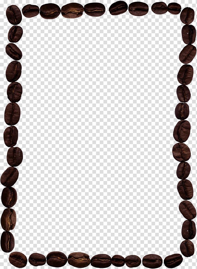 coffee bean border frame, Iced coffee Cafe frame Coffee bean, Coffee beans transparent background PNG clipart