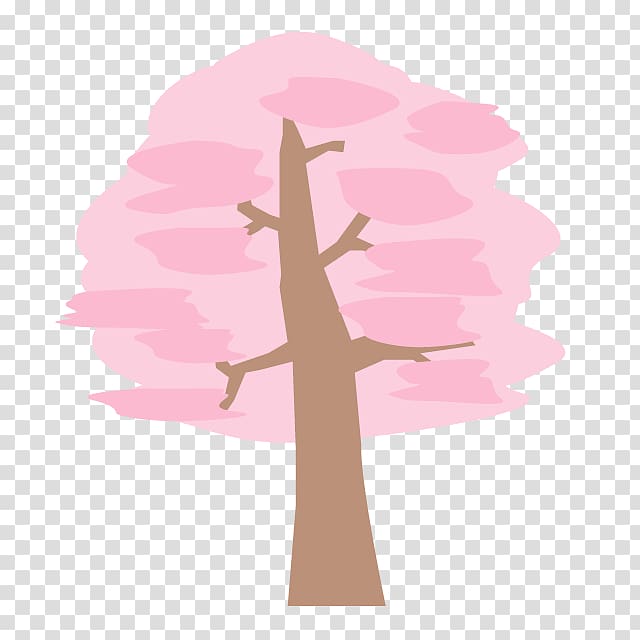 Illustration Spring Cherry blossom , big tree material transparent background PNG clipart