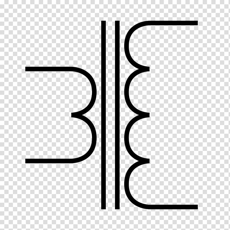 Transformer types Electronic symbol Electronics Electronic circuit, symbol transparent background PNG clipart