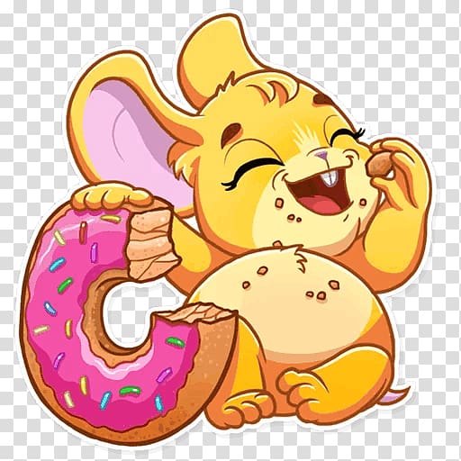 Telegram Sticker Carnivora Food , Good Night Little Mouse transparent background PNG clipart