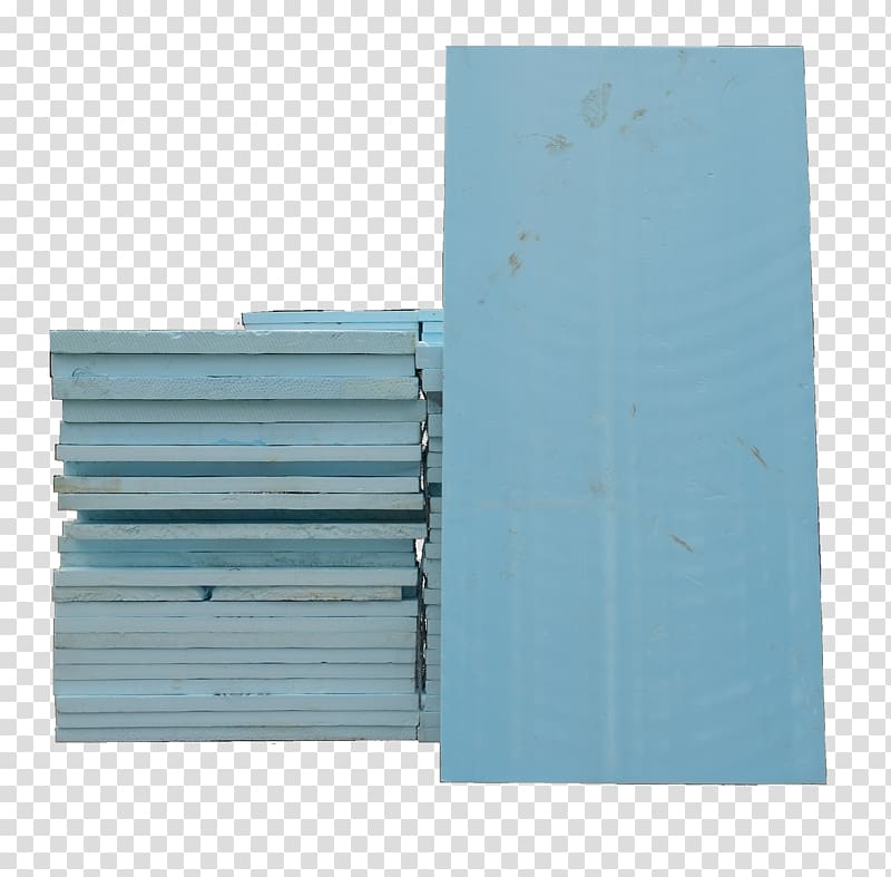 Polyisocyanurate Paper Building insulation Thermal insulation Blue, foam board transparent background PNG clipart