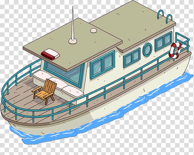 Yacht The Simpsons: Tapped Out Sideshow Bob Cape Feare Boat, yacht transparent background PNG clipart