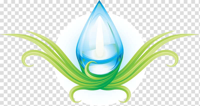 Green Fresh Water Drops transparent background PNG clipart