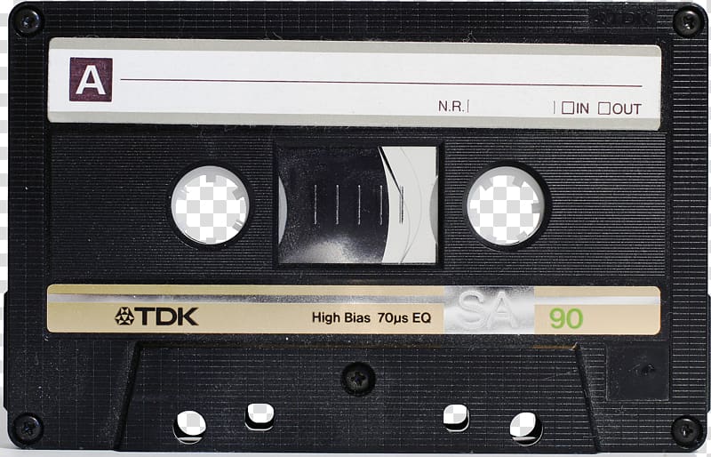 Audio cassette transparent background PNG clipart