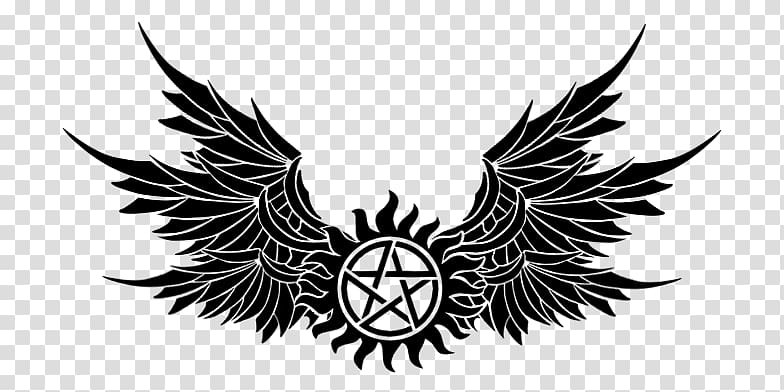 Dean Winchester Demonic possession Tattoo, Tattoo wings transparent background PNG clipart