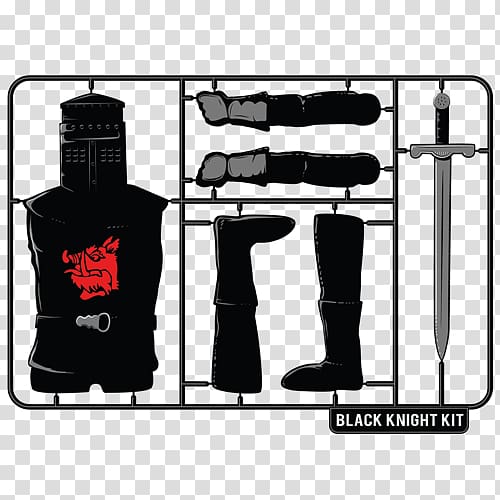 T-shirt Black Knight Monty Python Clothing, monty python transparent background PNG clipart