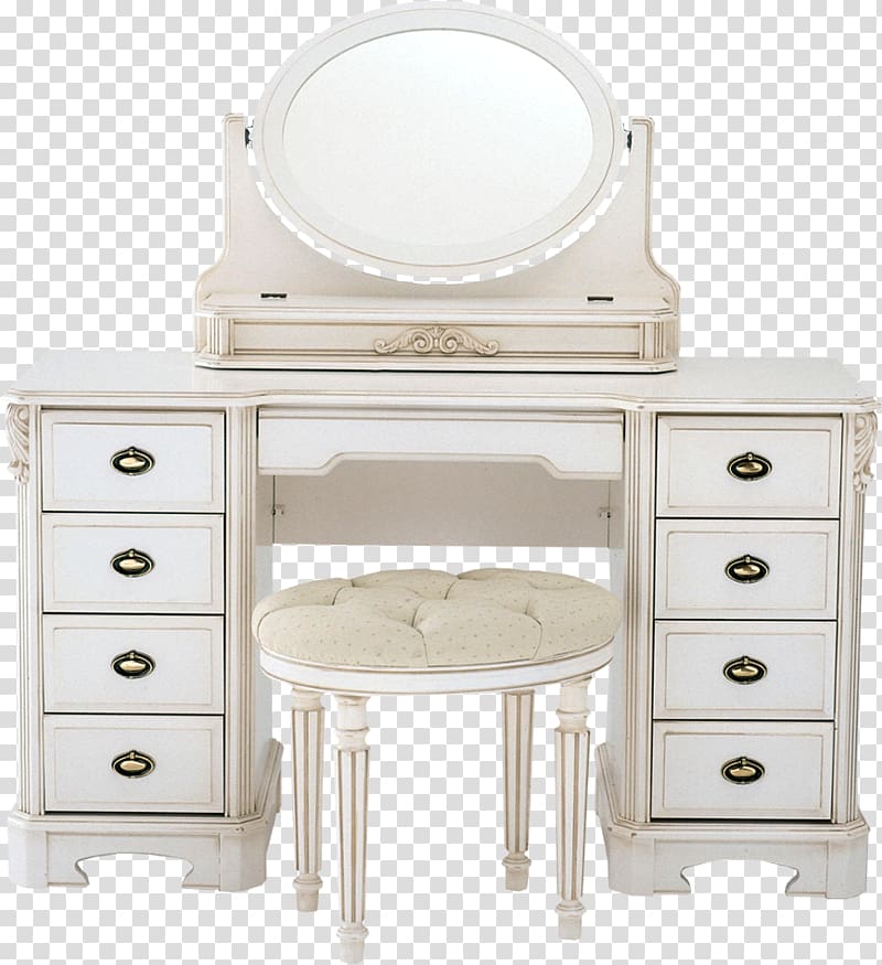 Bedside Tables Furniture Chest of drawers, vanity transparent background PNG clipart
