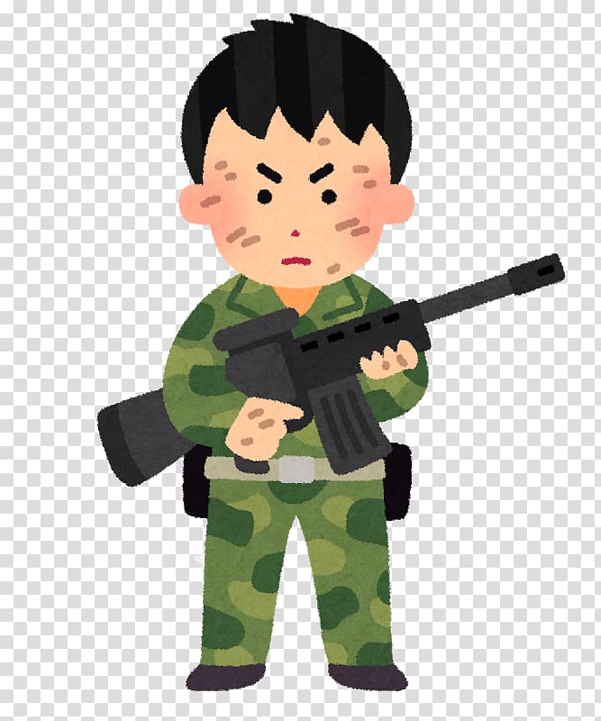 Soldier Children in the military Game いらすとや, Soldier transparent background PNG clipart