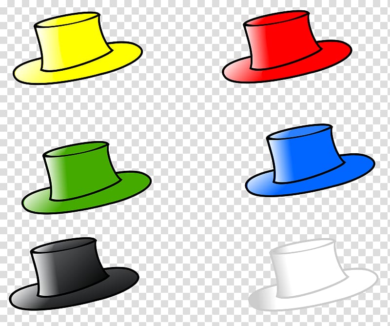 Six Thinking Hats Top hat , green labels transparent background PNG clipart