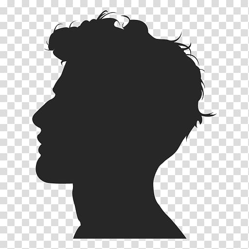 silhouette of person , Silhouette User profile Female , man silhouette transparent background PNG clipart