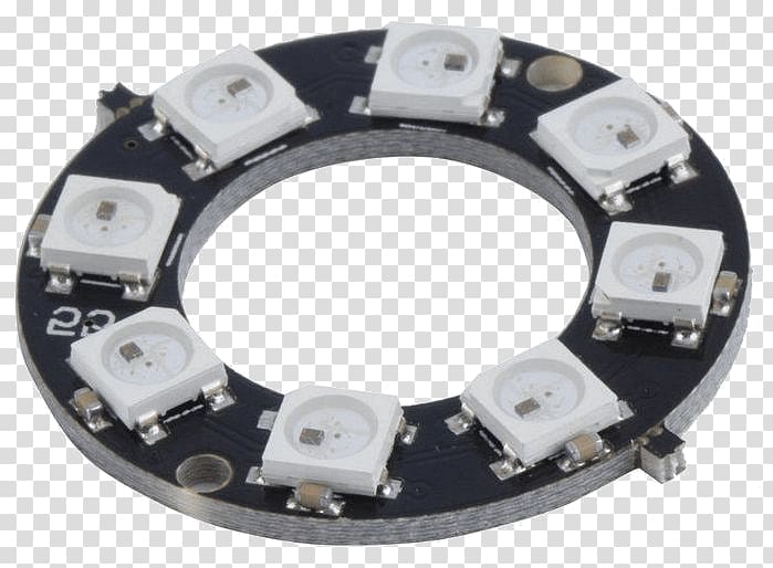 Light-emitting diode RGB color model LED lamp, bring ring transparent background PNG clipart