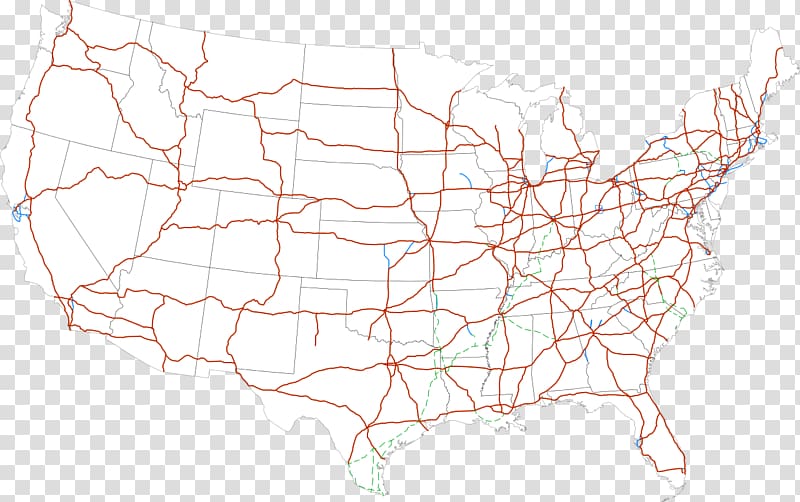 Interstate 40 Interstate 10 Interstate 90 Interstate 80 US Interstate highway system, huxing map transparent background PNG clipart